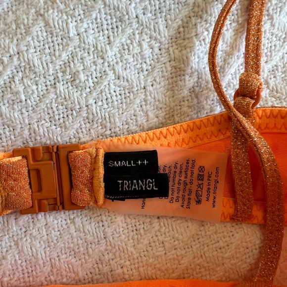 Orange sparkle mica triangle top s++ - Picture 2 of 3